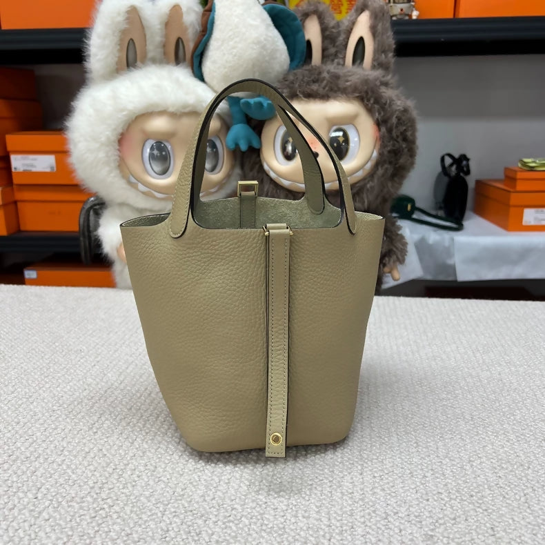 Hermès picotin 18 S2 Trench TC leather Bag gold hardware