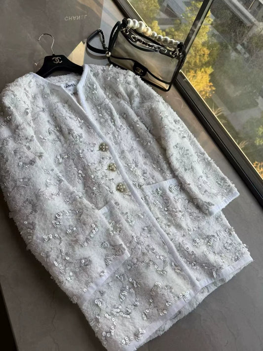 Chanel 19 white jacket