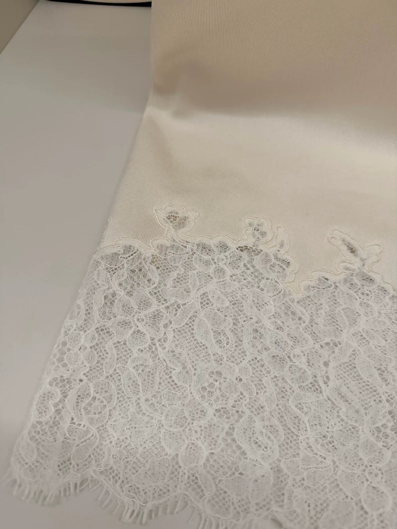 Chanel 26A White Lace Knit Dress