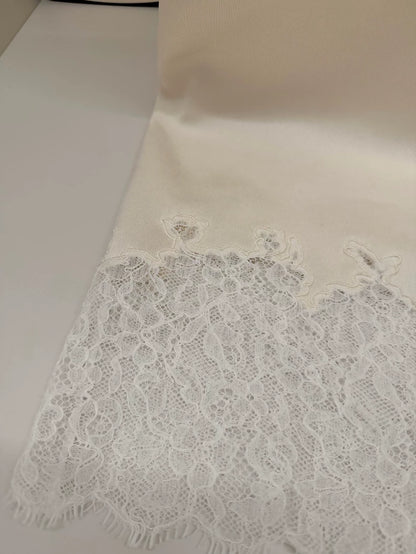 Chanel 26A White Lace Knit Dress