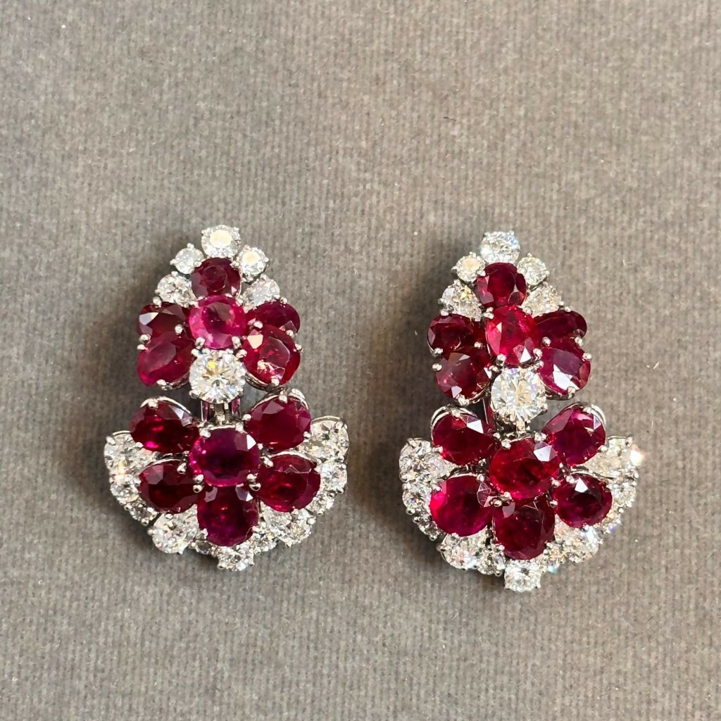 Bvlgari Certified Natural Burmese Ruby Earrings