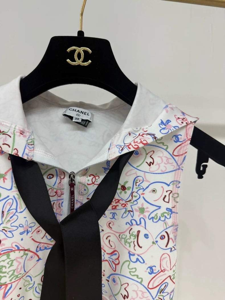 Chanel 25C one-piece swimsuit