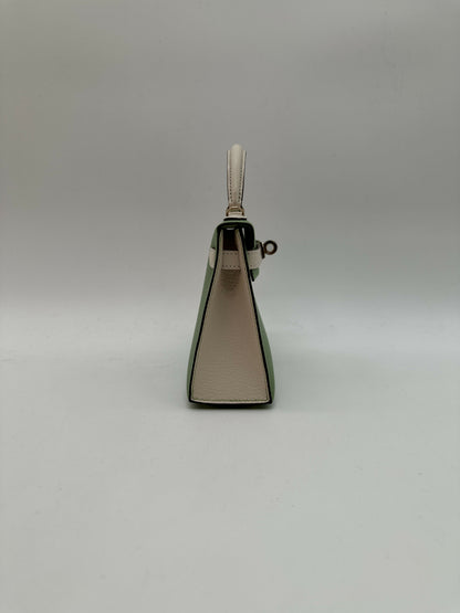 Hermès Kelly 20 HSS Vert Criquet / Nata Chèvre PHW B 2024