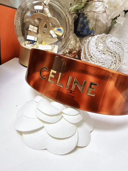 CELINE dark brown headband