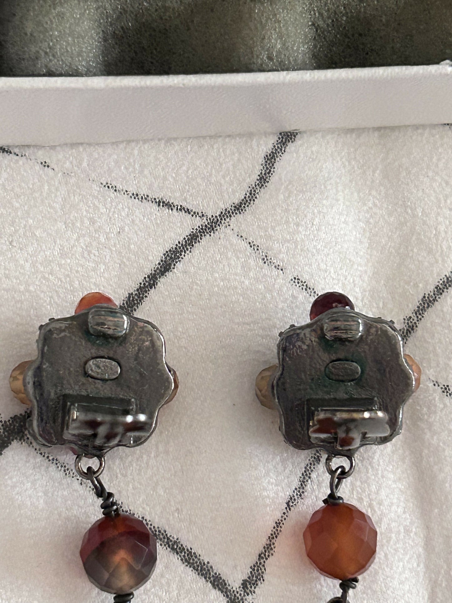 Chanel 06A multicolor beaded pearl earrings