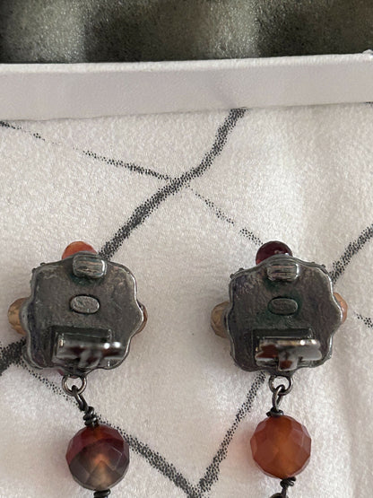 Chanel 06A multicolor beaded pearl earrings