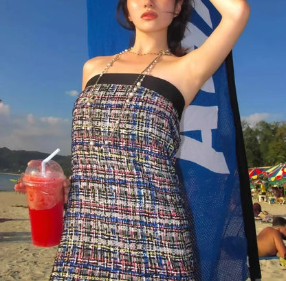 Chanel 23C black Colorful Dress