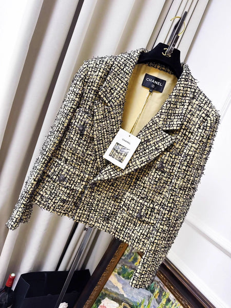 Chanel 22p yellow mixed-color tweed jacket – Wararni.com
