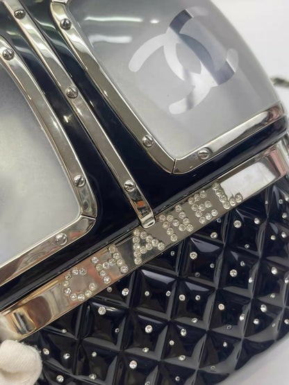 Chanel 2019 Black Gondola Minaudière Evening in the Mountain Clutch Bag