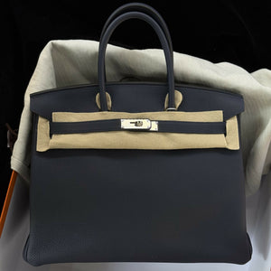 Hermès Birkin 35 Bleu Nuit Togo with Palladium Hardware