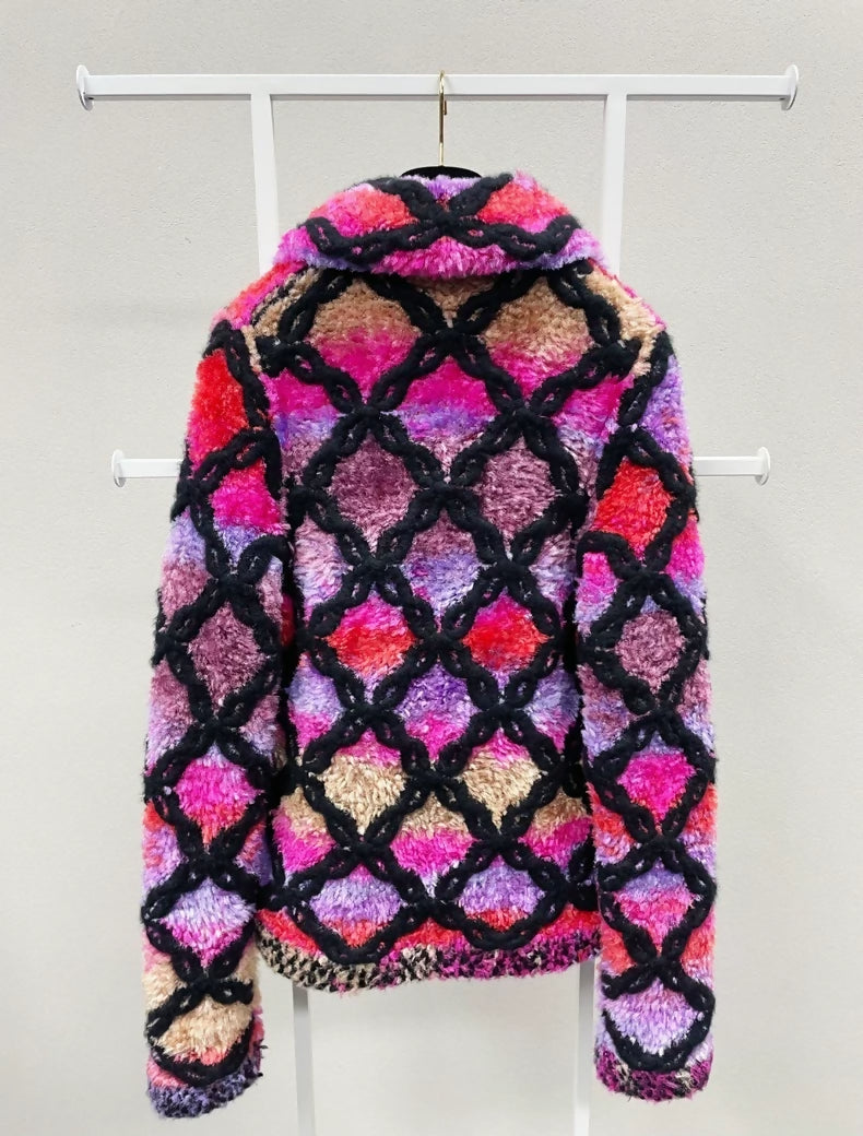 Chanel 20 colorful velvet jacket