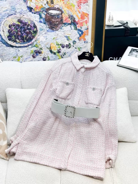 Chanel 19C Pink Tweed Jacket