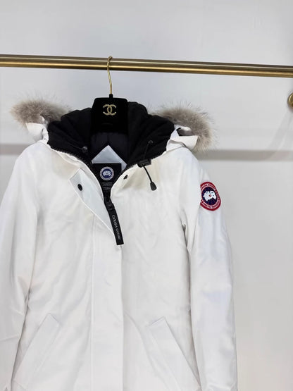 Canada Goose Slim Fit Hooded Parka Down Jacket