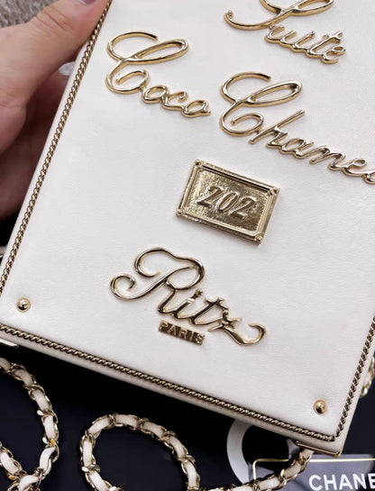 CHANEL MINAUDIÈRE LIMITED EDITION CHANEL COCO CHANEL SUITE 202 RITZ PARIS GOLD-TONE HARDWARE