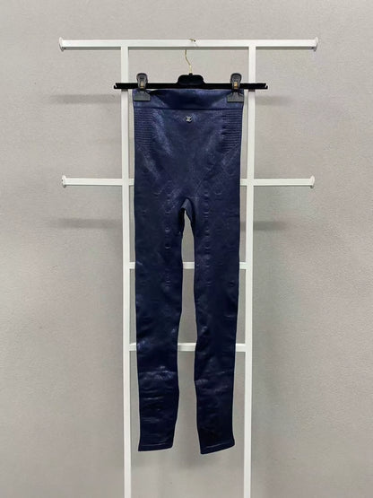 Chanel 23N Navy Blue Leggings