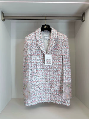 Chanel 23C Pink Tweed Jacket