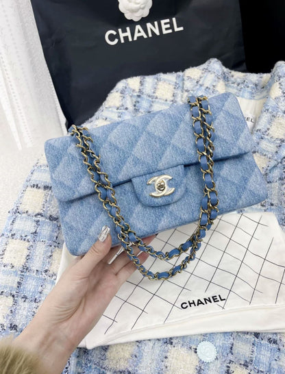 Chanel 22B denim Classic Flap Bag