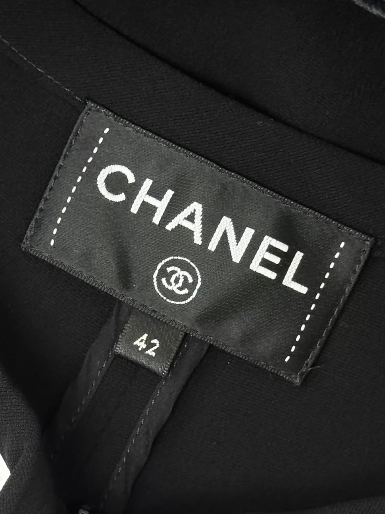 Chanel 25B black and white jumpsuit
