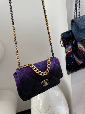 Chanel 20A Starry Night Gradient Tweed Bag Medium