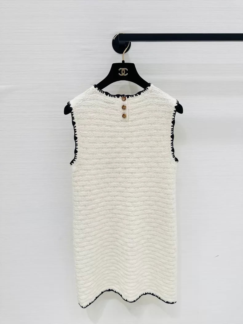 Chanel ecru crochet dress