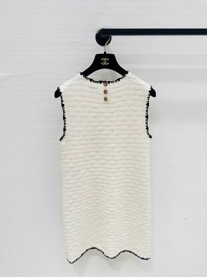 Chanel ecru crochet dress