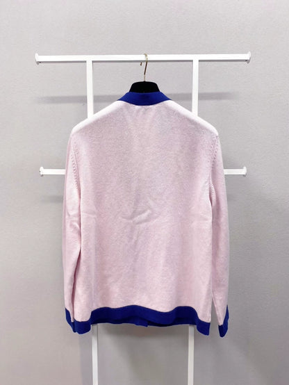 Chanel 21C pink blue cardigan