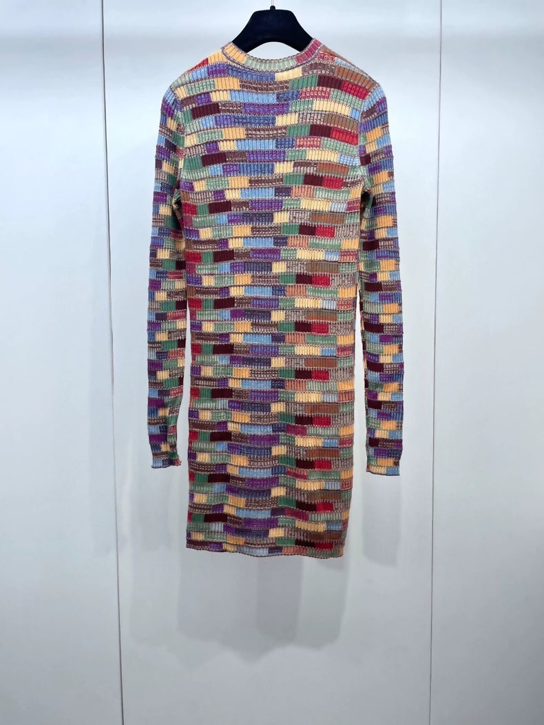 Chanel colorfull Cashmere dress