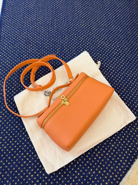 Loro Piana 19 orange mini bag