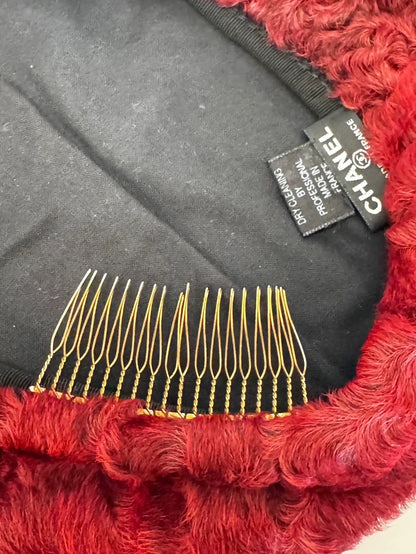 Chanel red beret