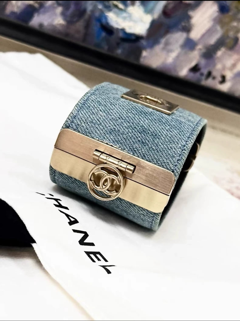 Chanel 17p denim cuff