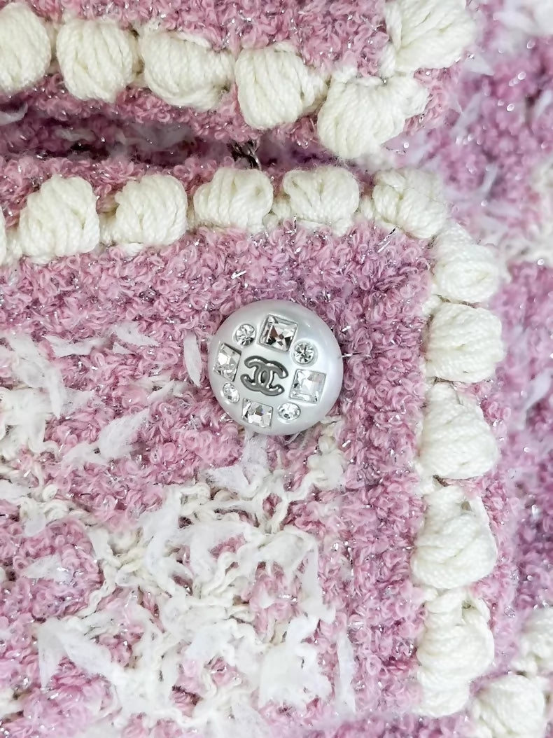Chanel 23S pink cardigan