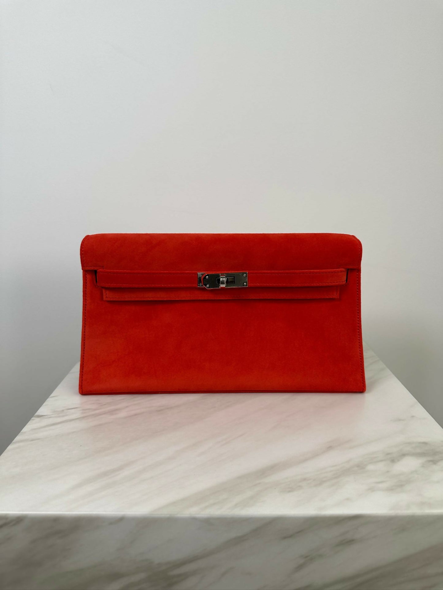 Hermès Kelly Elan Doblis Capucine Suede PHW W 2025