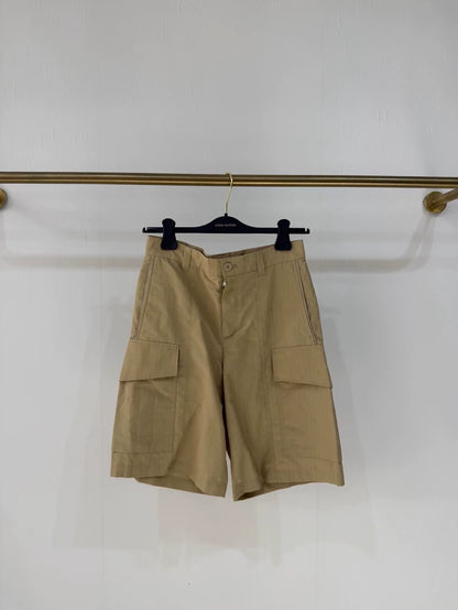 Louis Vuitton all-over embroidered logo cargo shorts