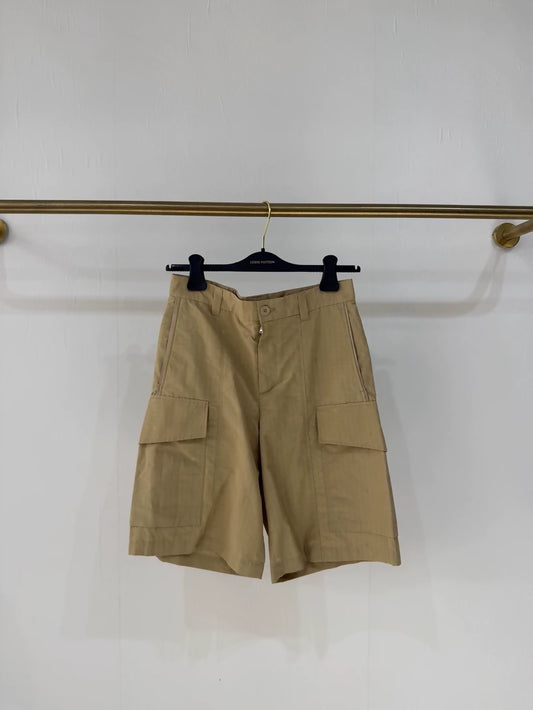 Louis Vuitton all-over embroidered logo cargo shorts