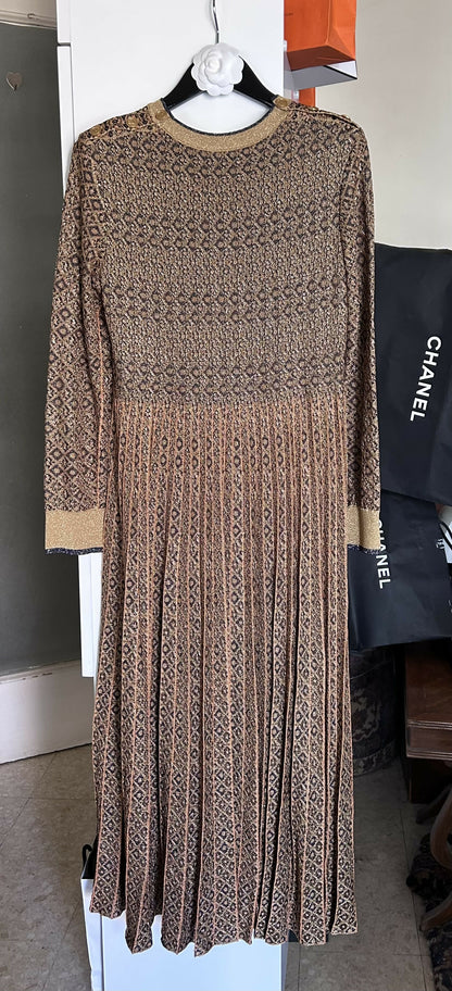 Chanel Egyptian collection golden dress