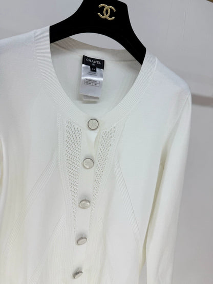 Chanel 24B ecru cardigan