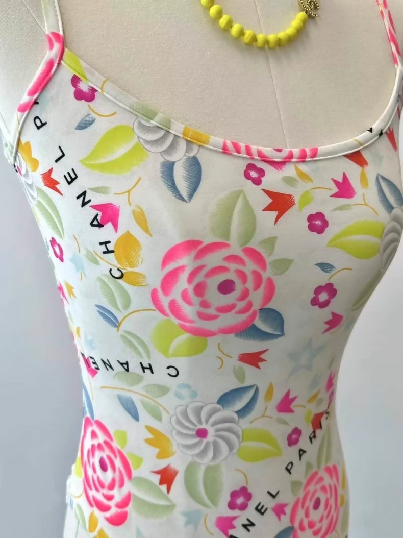 Chanel 96P Floral Swimsuit