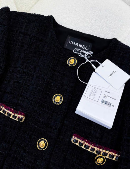 Chanel 21A Black Four Pocket jacket very high end