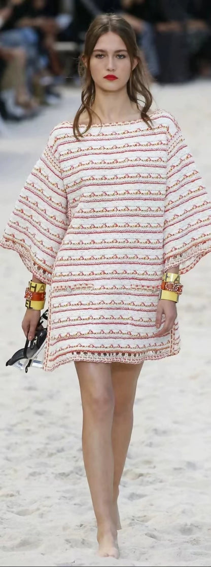 Chanel 2019 beach series tweed dress
