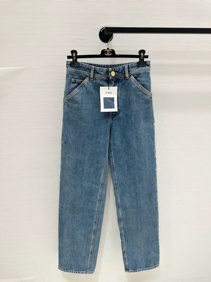 Chanel 26B popular double C pocket jeans, available in F34 and F36,