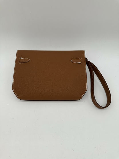 Hermès Kelly Depeches 25 Gold PHW Stamp K