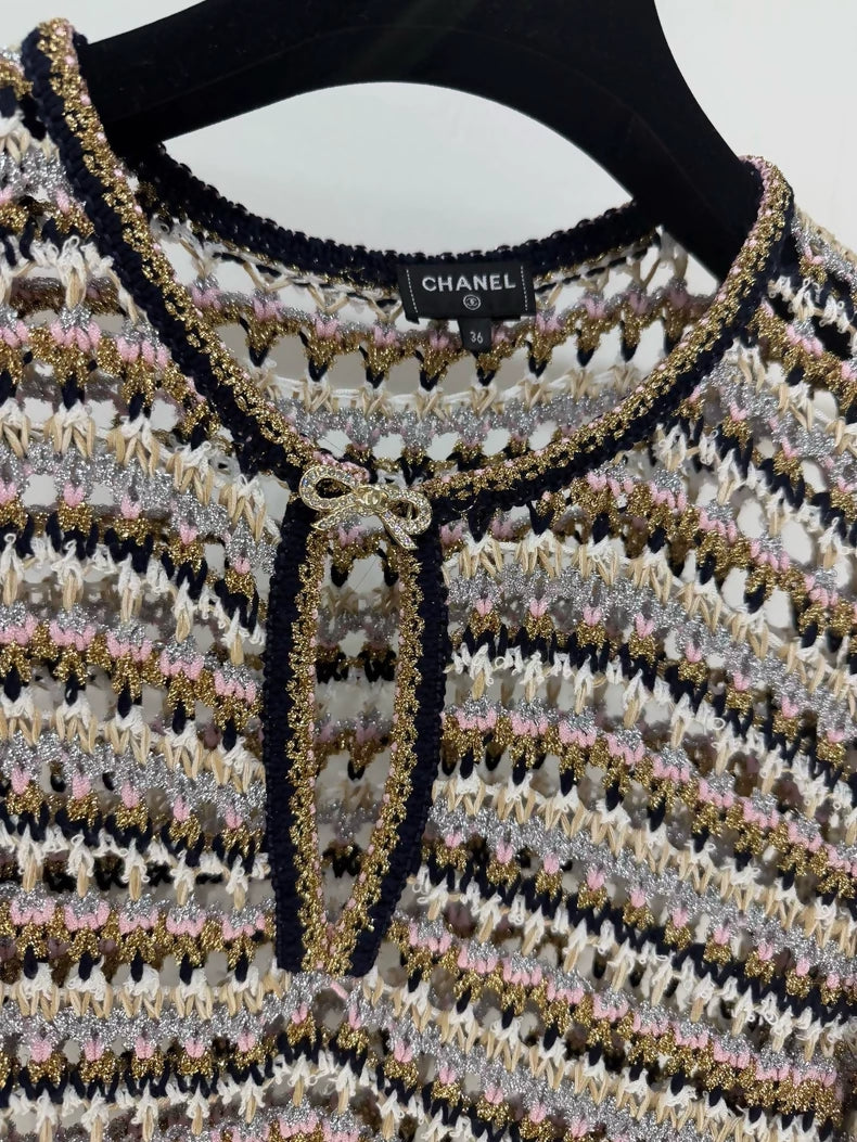 Chanel 24P Multicolor knit dress