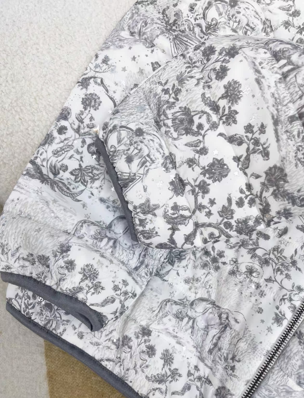 Dior Silver Print Cotton Jacket