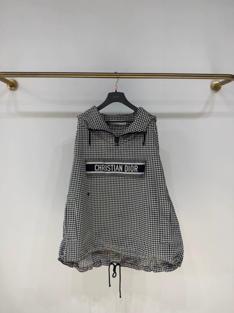 Dior houndstooth windbreaker jacket