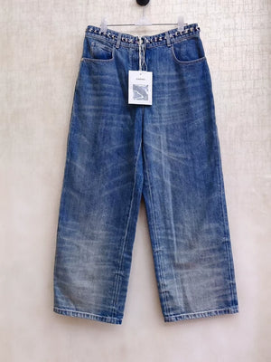 Chanel 25A bleu cropped jeans