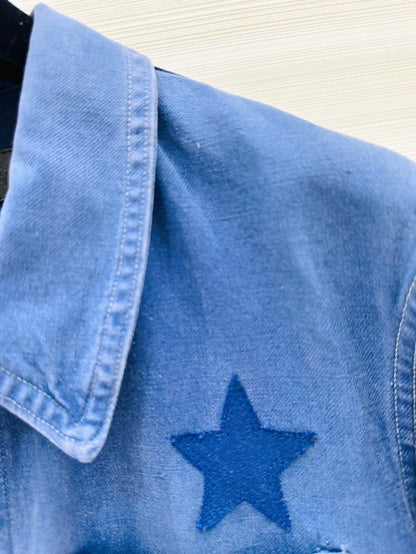 Chrome Hearts blue denim jacket
