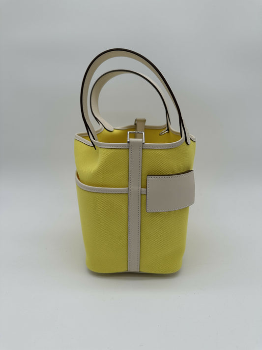 Hermès Picotin 18 Cargo Jaune / Nata PHW B 2023