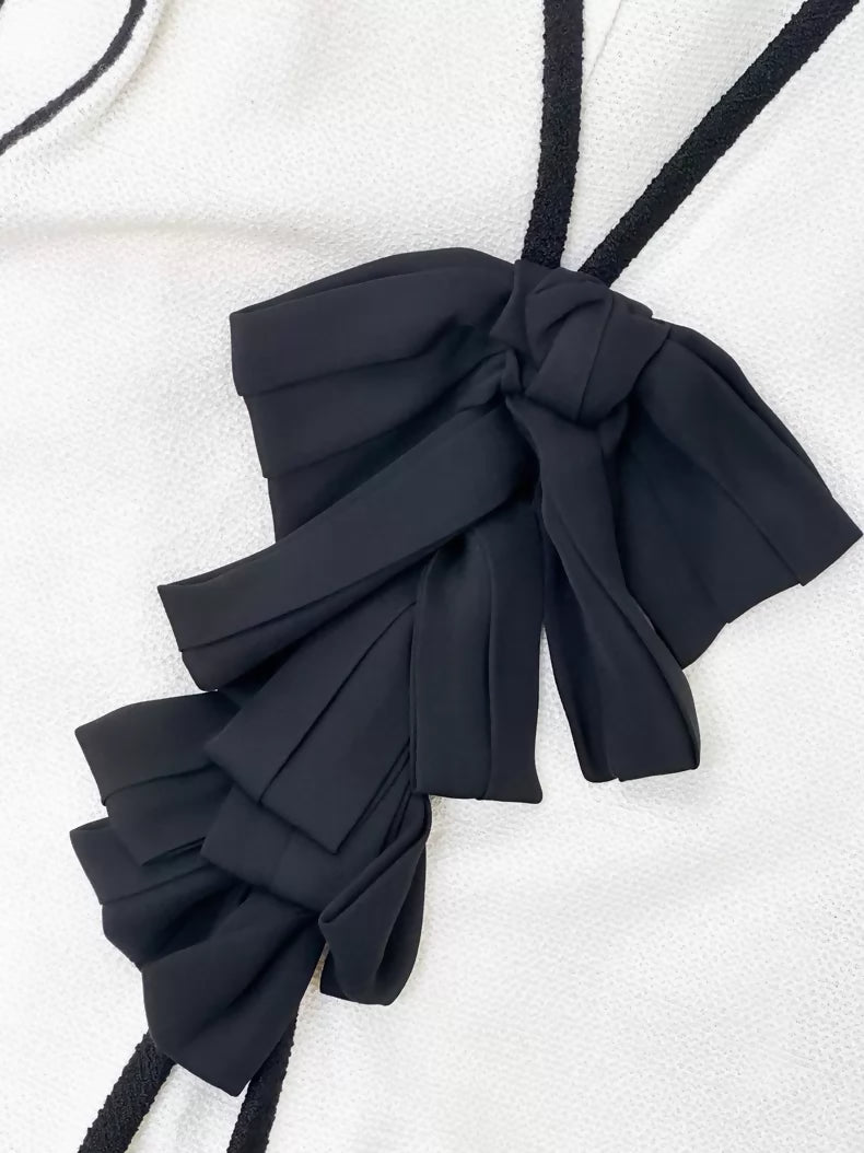Chanel 21S Black and White dress