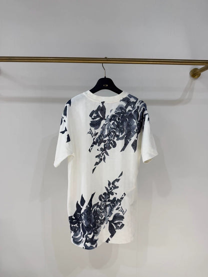 Louis Vuitton blue and white monogram print T-shirt