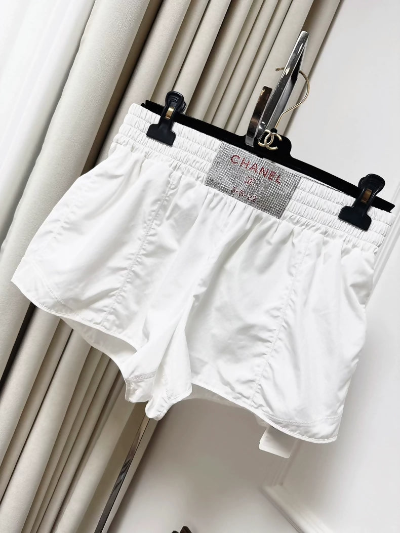Chanel 23c White Shorts